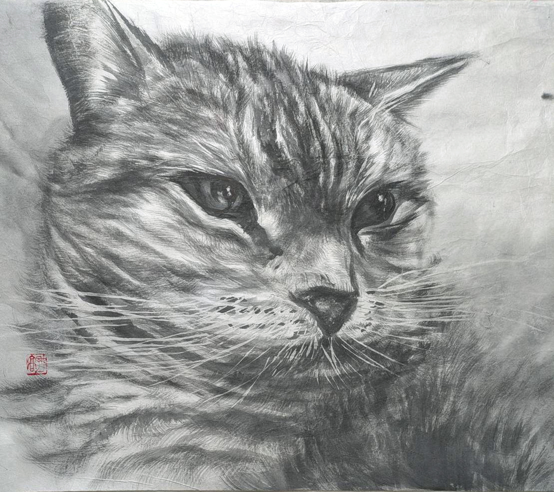 松尾好高作「雄視」10号　優秀賞受賞