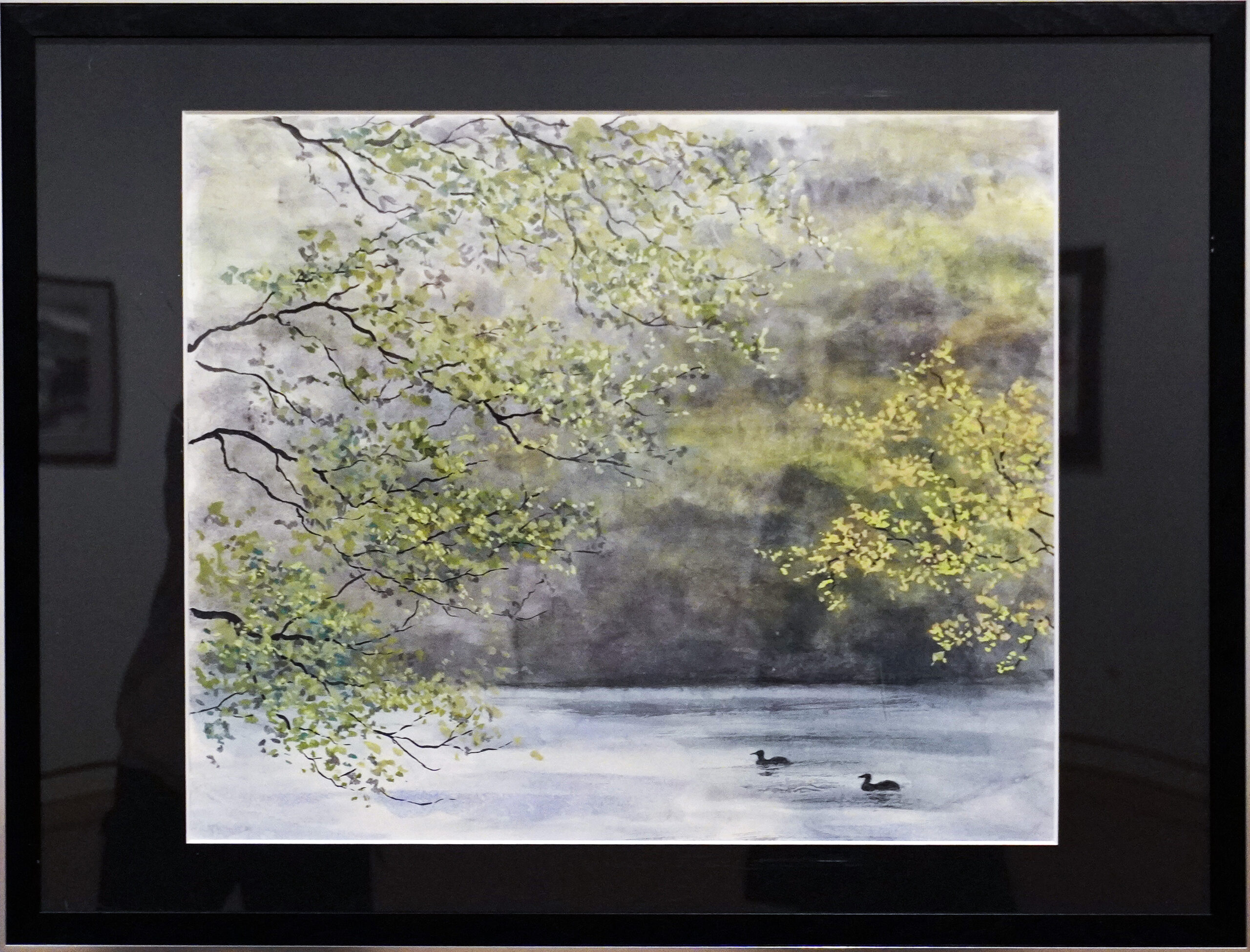 08 「早春の湖」F10 内野 敦子