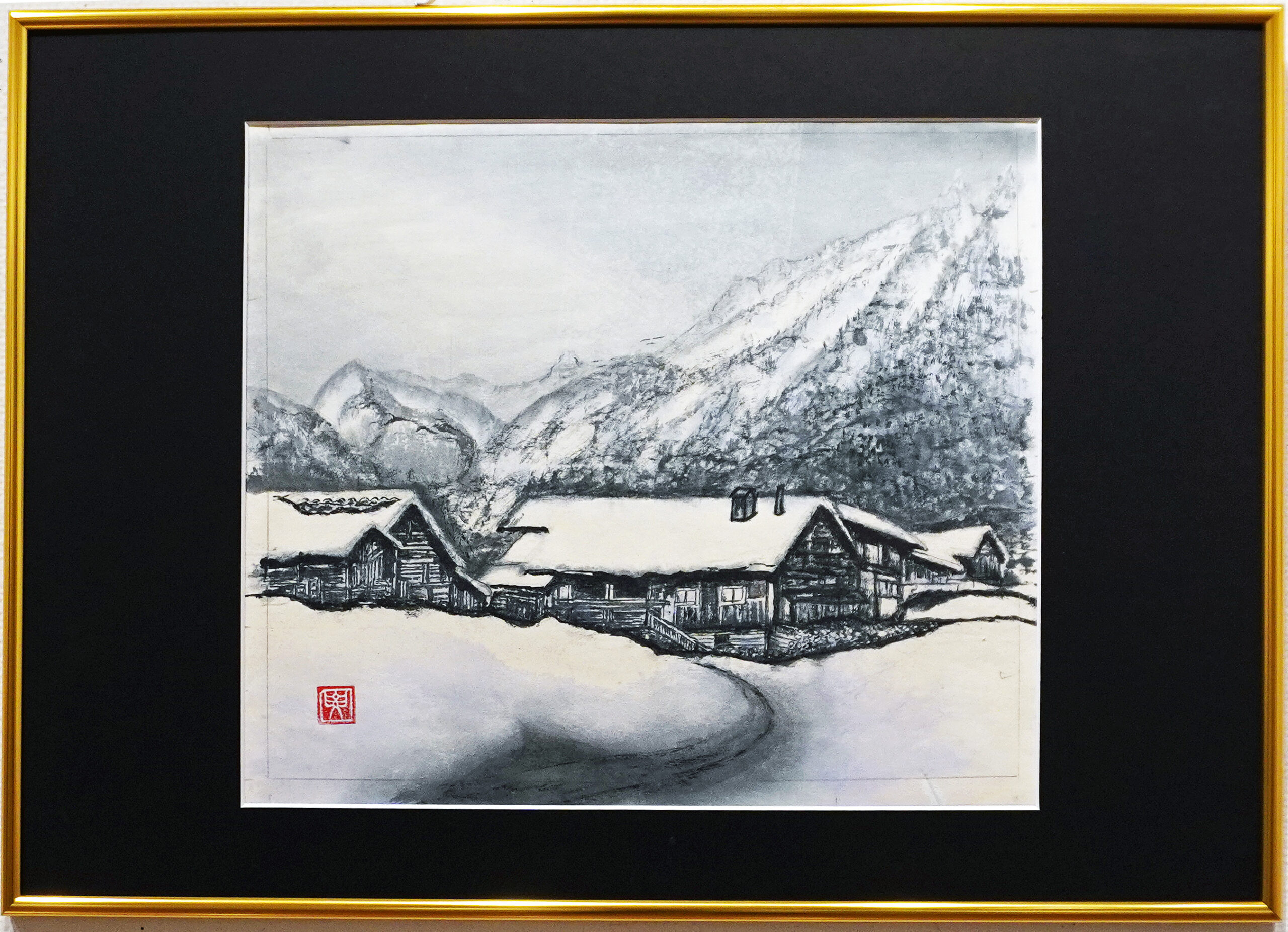 15 「山小屋」F10 菊池 要