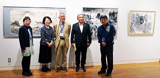 相模原市長来館・協会役員と記念撮影5/12